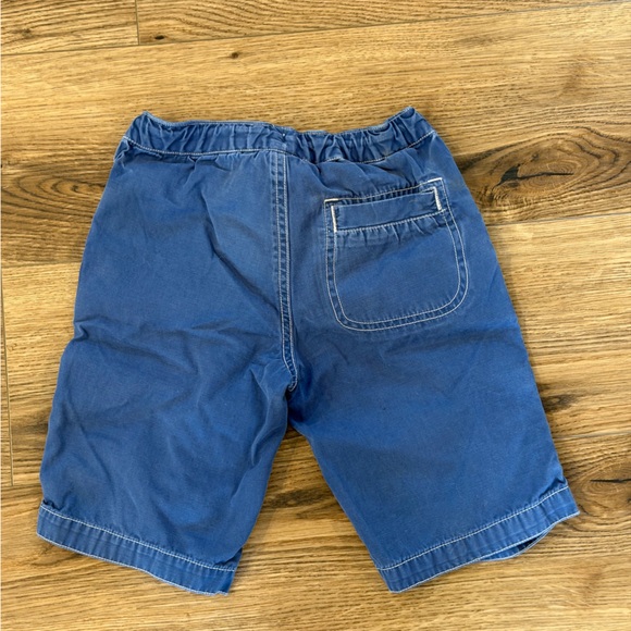 Hanna Andersson boys shorts size 4 (100) blue pockets white stitching - Picture 3 of 4